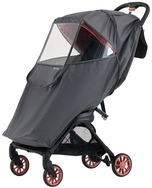 리안 플라이 휴대용 유모차 방풍커버, 그레이, 1개