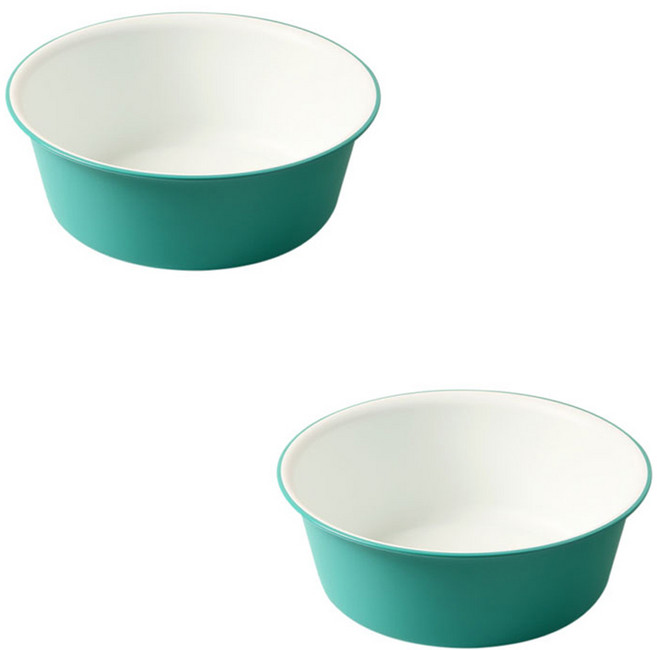 더자카 투톤 플라스틱 다용도 대야 S, 민트, 2개