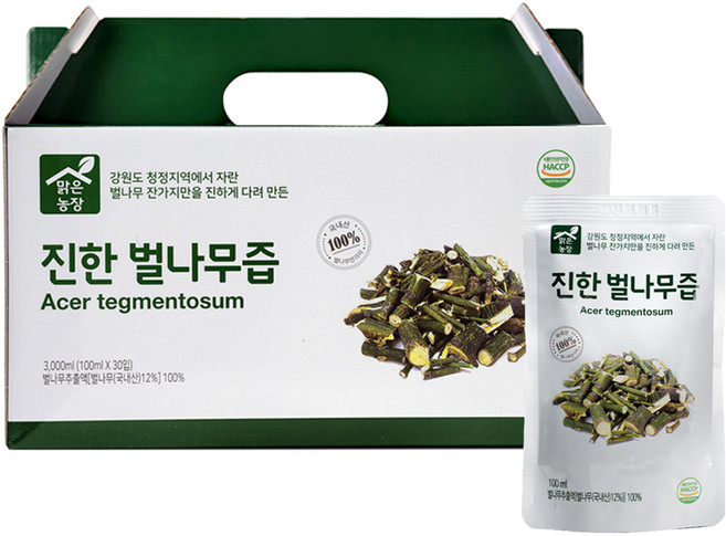 맑은농장 진한 벌나무즙 30p, 3L, 1개