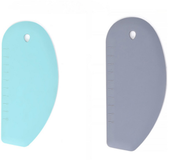 큐트미 실리콘 눈금 스크레퍼 2종 MP367, 블루, 그레이, 1세트