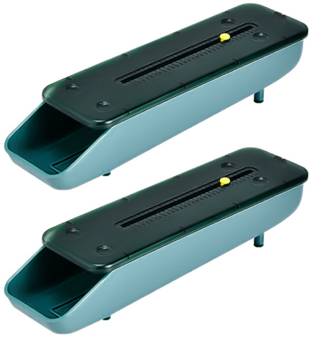 블럭마트 냉장고 옆문 계란보관 케이스, 블루, 2개