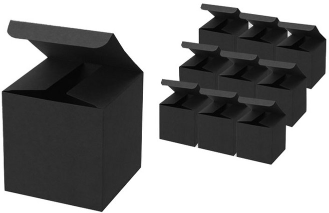 무지 선물상자 3호 10 x 10 x 11cm, 블랙, 10개