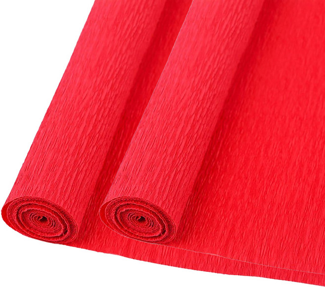 마다꾸미 주름 구김지 레드, 50 x 250 cm, 2개