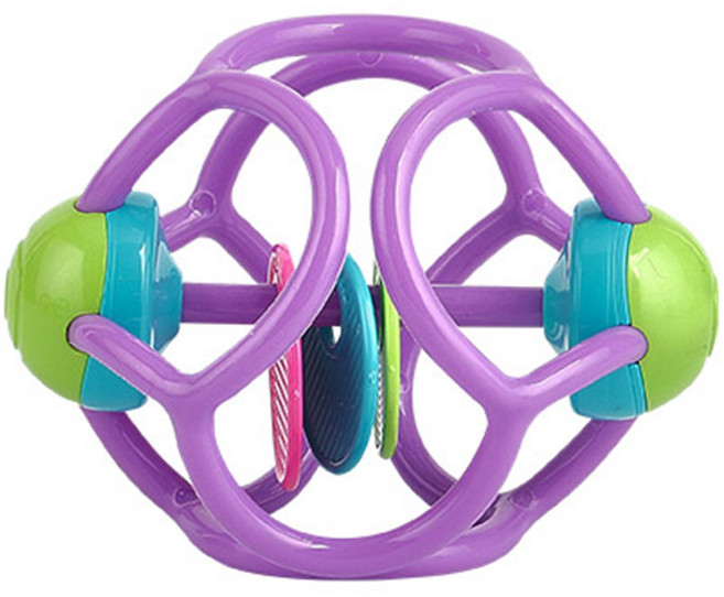 캐스비 스포츠 딸랑그립볼 촉감발달완구, 랜덤발송, 1개