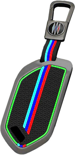 크로니클 Z라인 기아 반달형 메탈 야광 EV9 모닝 GT 쏘렌토 MQ4 카니발 KA4 K5 DL3 6버튼 키케이스, 녹턴그레이