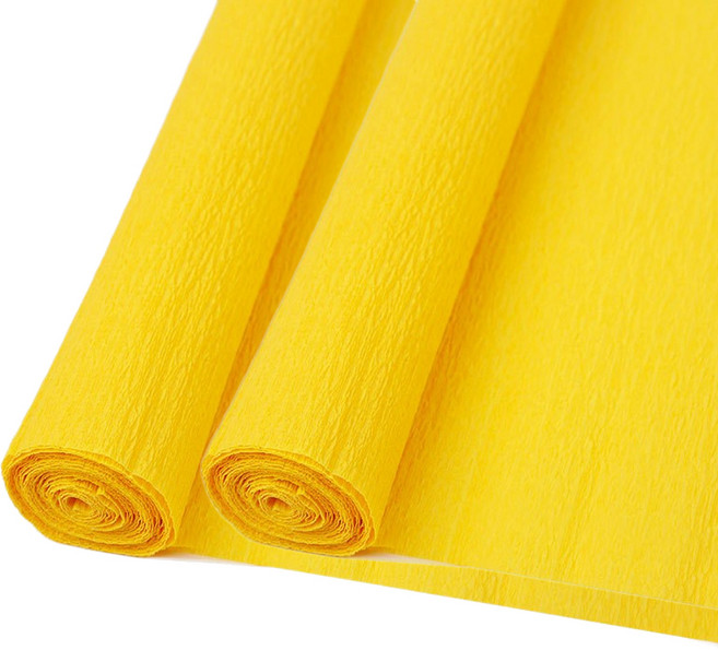 마다꾸미 주름 구김지 10 옐로우, 50 x 250 cm, 2개