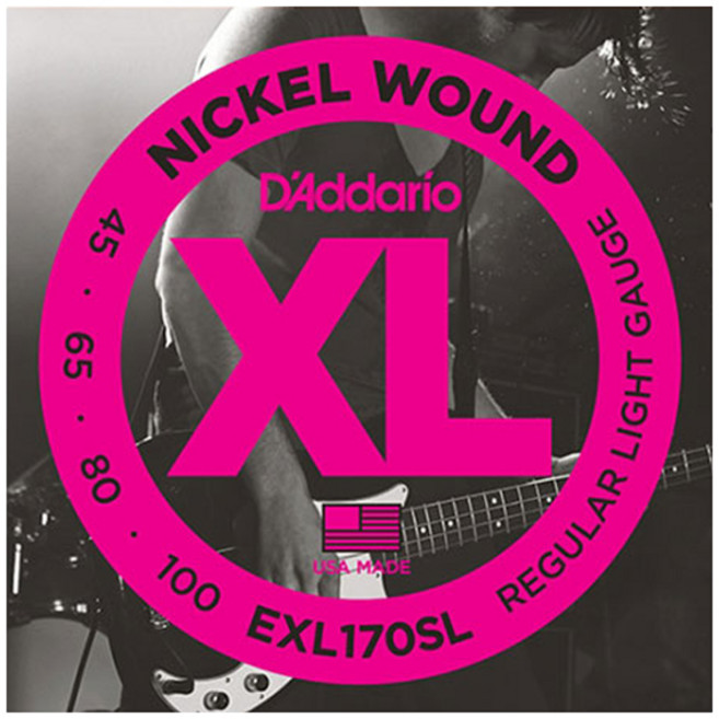 다다리오 베이스 기타 스트링, EXL170SL, 1개, 혼햅색상