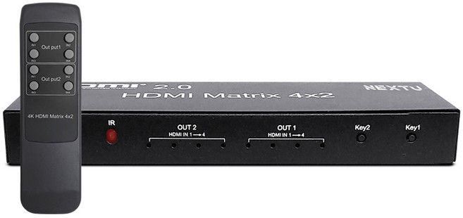 넥스트유 4K 4x2 매트릭스 스위치, 1개
