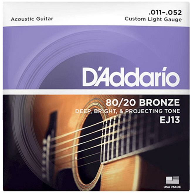 다다리오 어쿠스틱 기타 스트링, 1개, EJ13