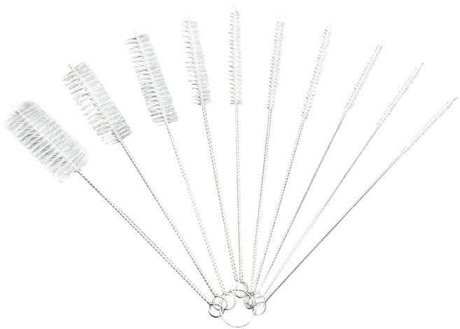 월드크린 빨대솔 10종 세트, 1세트, 혼합색상