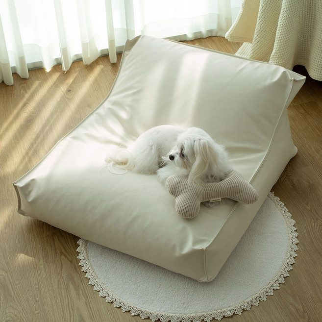 도그라피 강아지 눕눕 펫 빈백소파 비건레더, 1개