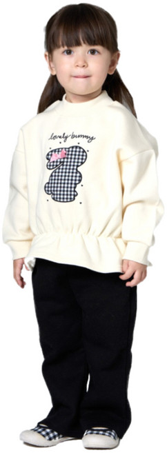 삼소니 여아용 기모 셀럽 상하의 세트