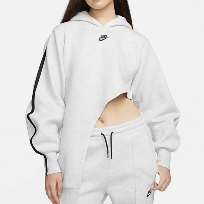 NIKE 耐吉 Tech Fleece 不對稱連帽T恤 FN7124-013