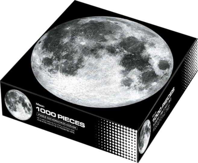 성인 집중력 키우기 둥근 퍼즐, 1000피스, 달, 1개