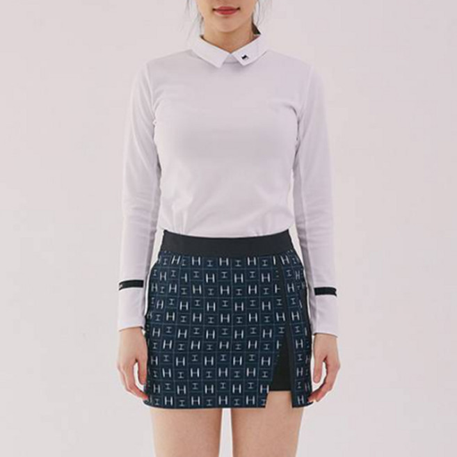 HALEY HALEY GOLF 女款 Logo 蝴蝶結長袖Polo衫 HS KT1007