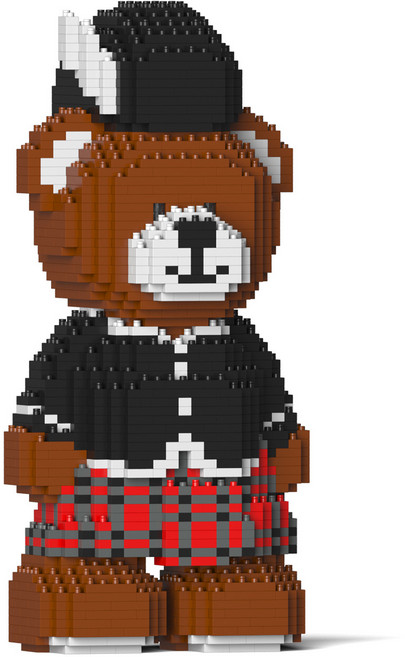 스코티시 곰돌이 나노블럭, 혼합색상, 1개