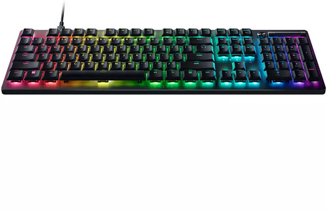 레이저 DeathStalker V2 Linear US 유선 게이밍 키보드, 블랙, RZ03-0450, 제조사축