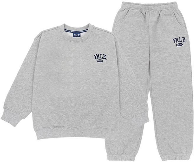 예일키즈 아동용 스몰 아치 로고 맨투맨 조거팬츠 세트 YJCRSUZ53817