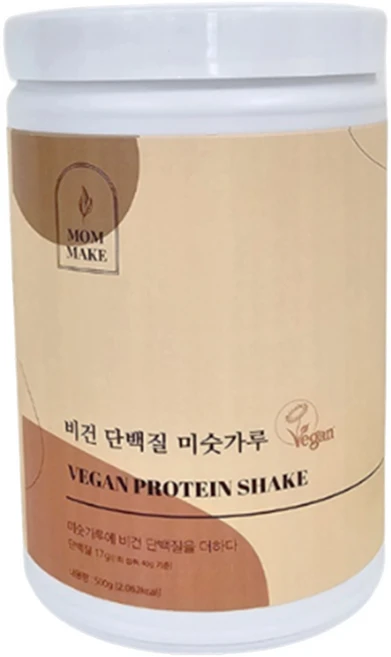 맘메이크 비건 단백질 미숫가루 쉐이크, 500g, 1개 - 쿠팡