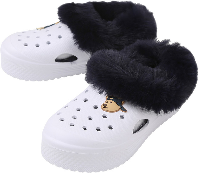 SHOOPENkids 兒童Shoebear毛絨室內拖鞋 HPKRUEFV1M