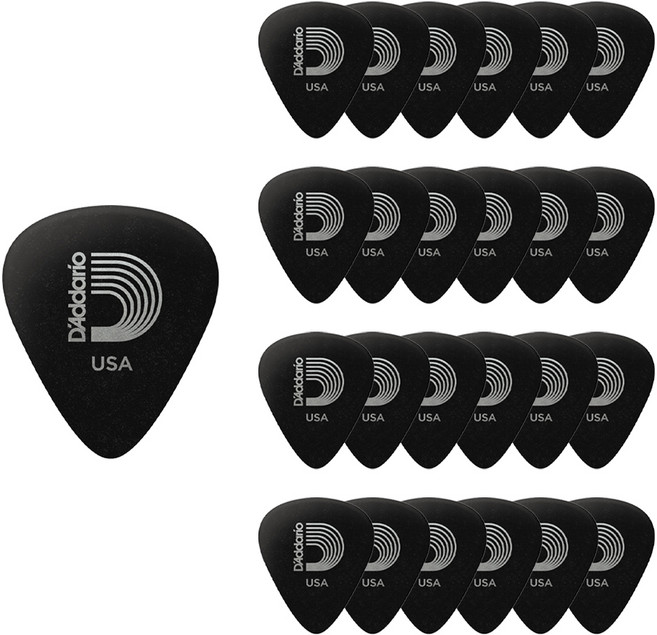 다다리오 두랄린 스탠다드 기타피크 DURALIN STD 1DBK7-25, 25개