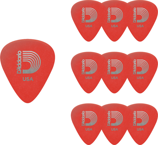 다다리오 두랄린 스탠다드 기타피크 DURALIN STD 1DRD1-10, 10개