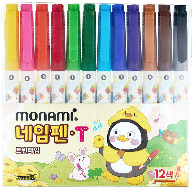 모나미 펭수 네임펜T 12색 세트, 1세트