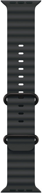 Apple 정품 2024 애플워치 오션밴드, 블랙 / 블랙, 1개