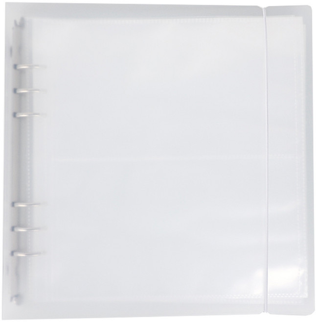 워너디스 A5 와이드 베이직 PP커버 6공, 01 화이트, 1개