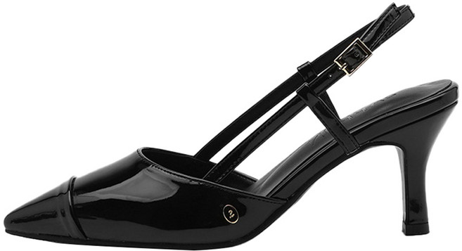 사뿐 여성용 아린스 에나멜 슬링백힐 5cm