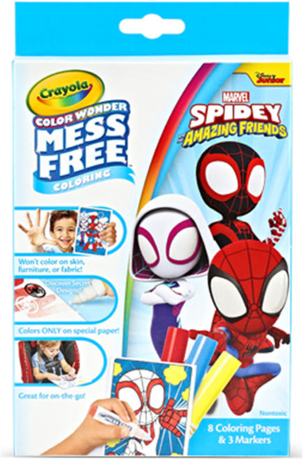 크레욜라 메스프리 미니박스 스파이디 프렌즈, 1개, 3색
