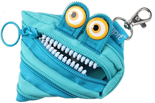 집잇 와일드링스 미니파우치 키링, 블루, 1개