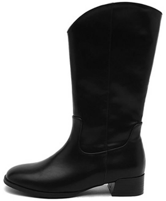 사뿐 여성용 세비니 라운드 미들부츠 3.5cm