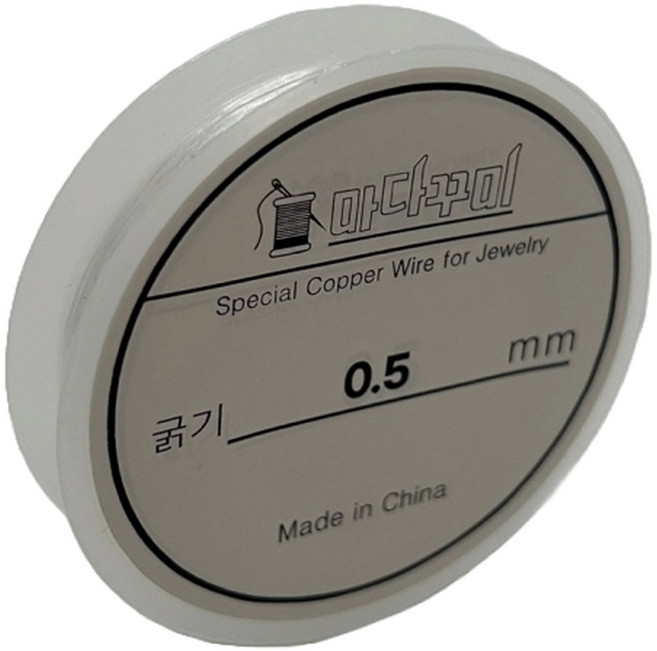 마다꾸미 비즈 공예 DIY 만들기 재료 우레탄줄 0.5mm, 투명, 1개