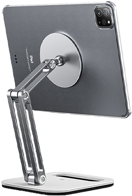 위니즈 마그네틱 맥세이프 태블릿 거치대, 실버, 1개, WZ-C47S