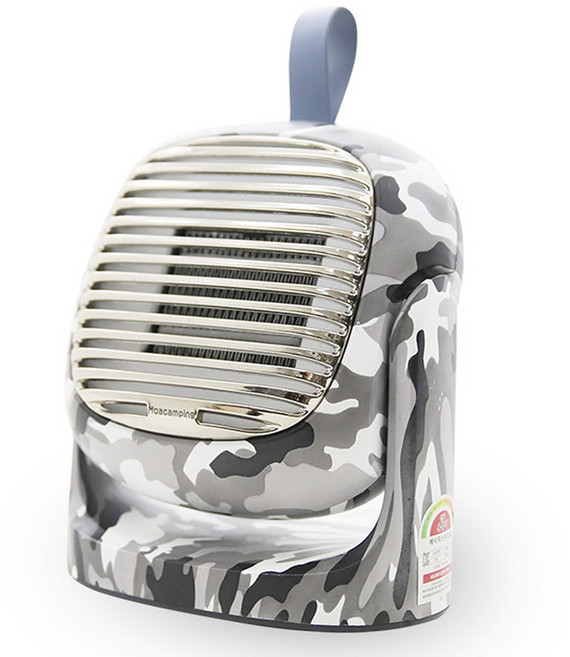 모아캠핑 PTC 미니 팬히터, 카모플라쥬그레이, 1개