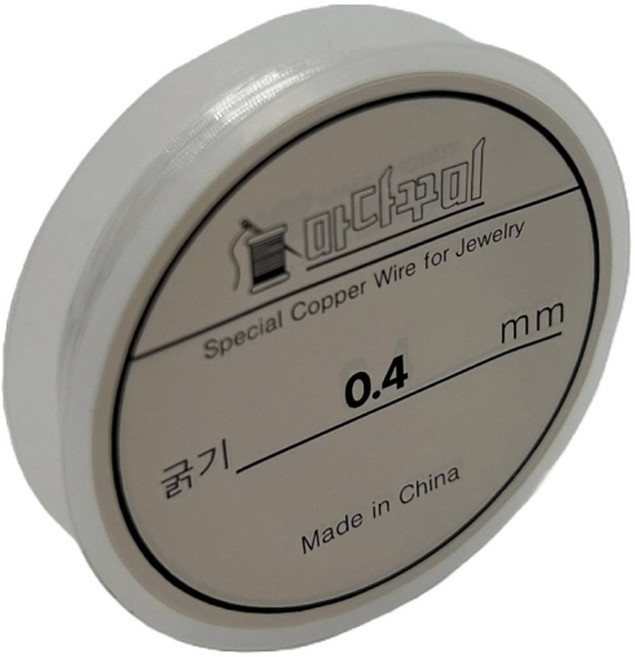 마다꾸미 비즈 공예 DIY 만들기 재료 우레탄줄 0.4mm, 투명, 1개