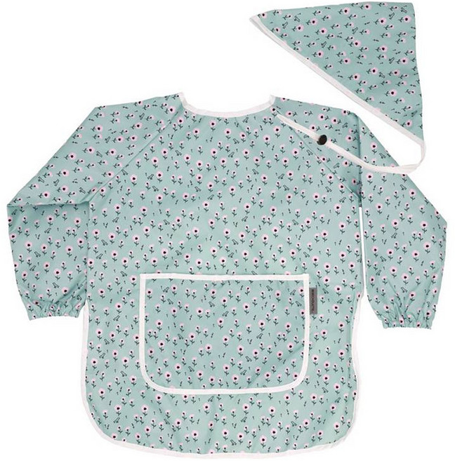 베베슈에뜨 아동용 방수 긴팔 미술가운 + 두건 세트