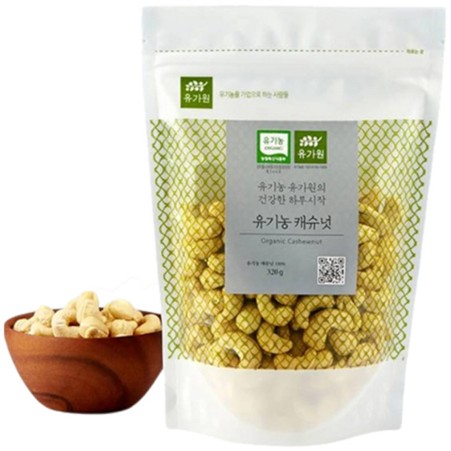 유가원 유기농 생캐슈넛, 320g, 1개