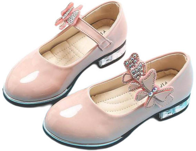 키즈트리 여아용 에나멜 리본 메리제인 구두 XZ-543