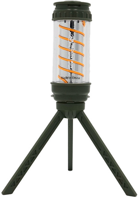 LIBERO 스파이럴 미니 LED 램프 캠핑랜턴, 1개, 카키