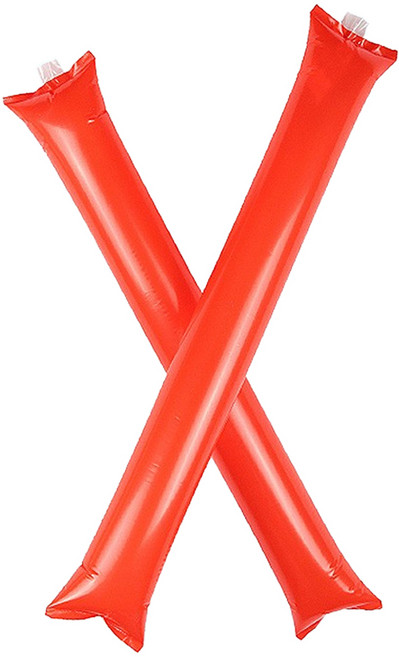 Mungudam 彩色棒狀氣球 棒球場應援棒 2入, 20套, 紅色