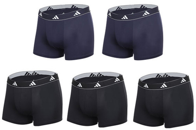 아디다스 뉴로고 남성용 다크패키지 드로즈 팬티 5종 세트(95~110)