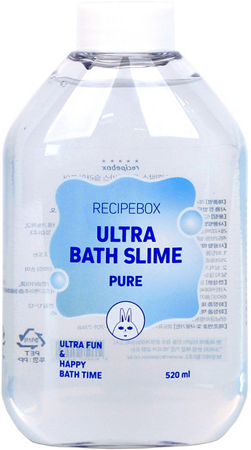 레시피박스 어린이 울트라 목욕 바스슬라임 퓨어, 520ml, 1개