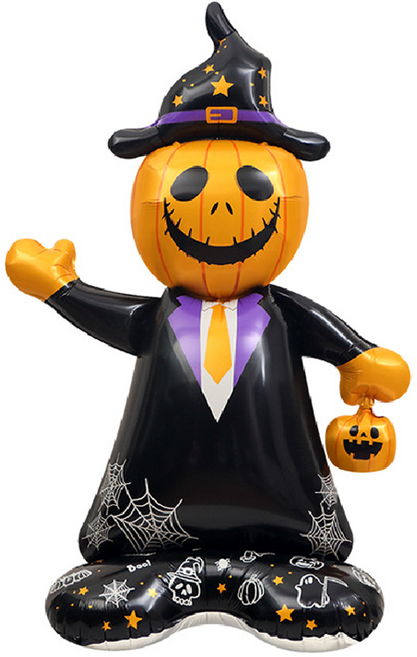타이탄 할로윈 이벤트 대형 포인트 풍선 대형 할로윈 호박 154 x 85 cm, 혼합색상, 1개