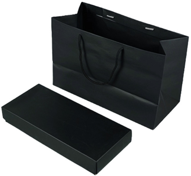 화과자 10구 박스 블랙 + 쇼핑백, 1개, 1개입