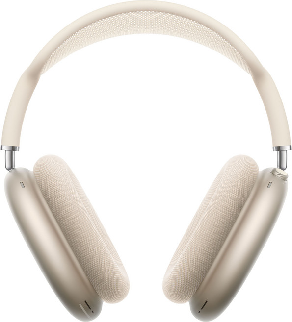 Apple 2024 에어팟 맥스 노이즈 캔슬링 블루투스 헤드폰, 스타라이트, MWW53KH/A