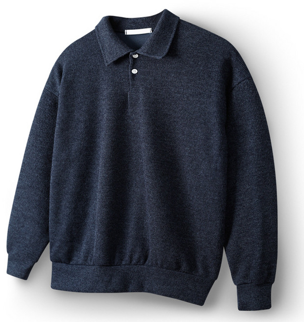 해리슨 남성용 코듀로이 긴팔 카라 니트 티셔츠 HA-1017 NAT1009