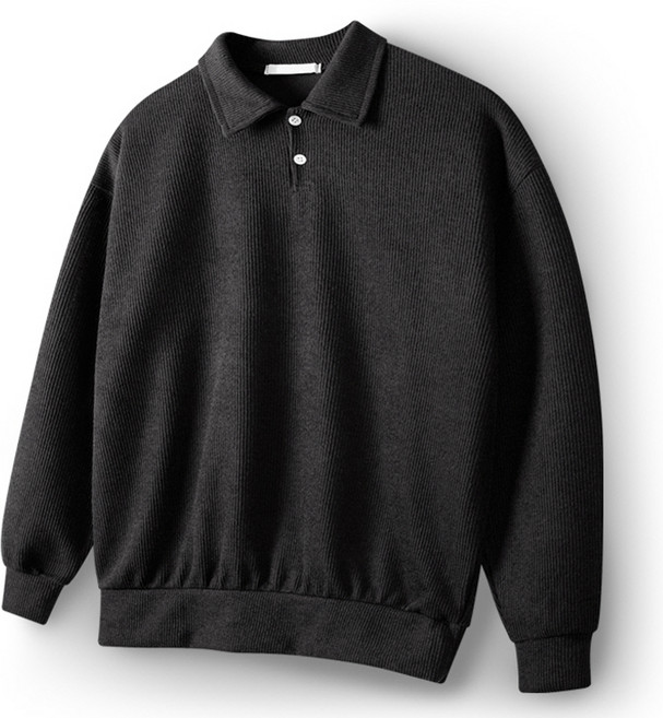 해리슨 코듀로이 긴팔 카라 니트 티셔츠 HA-1017 NAT1009