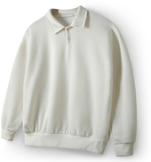 해리슨 남성용 코듀로이 긴팔 카라 니트 티셔츠 HA-1017 NAT1009